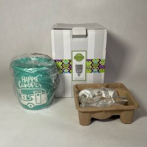 Scentsy Happy Camper Mini Plug-in Wax Melt Warmer Electric New With Box